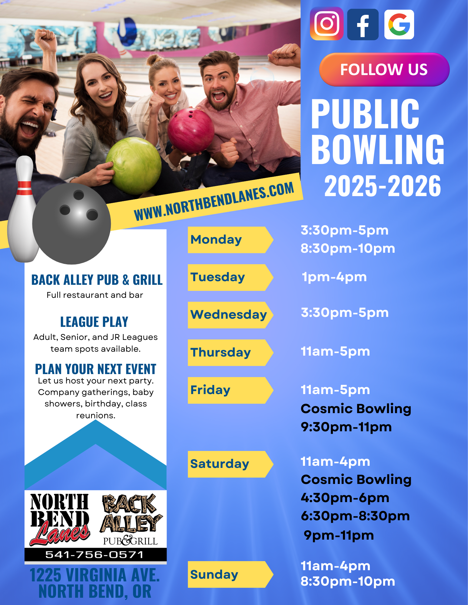 public bowling 2025-2026 flyer